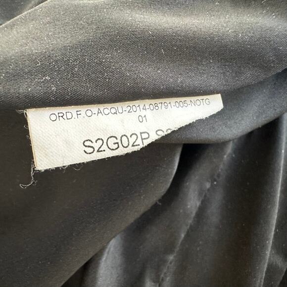 Emporio Armani Black Leather Moto Peplum Jacket Size 38 XS 2/4 US Italy - Picture 4 of 9